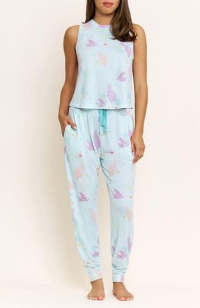 Honeydew Intimates Star Seeker Brushed Jersey Tank & Pant Pajamas in Drift Tides at Nordstrom, Size X-Small