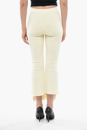 Stella McCartney Pantaloni in Maglia Aderenti con Fondo Svasato Effetto Peplo Stella McCartney