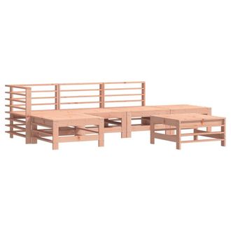 vidaXL Juego De Muebles De Jard&iacute;n 6 Pzas Madera Maciza Abeto Douglas Vidaxl