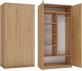 OEM Armario Artisan De Roble Con Sistema Tip-on, 90 Cm - Armario Moderno Y Funcional Para Dormitorio Y Oficina