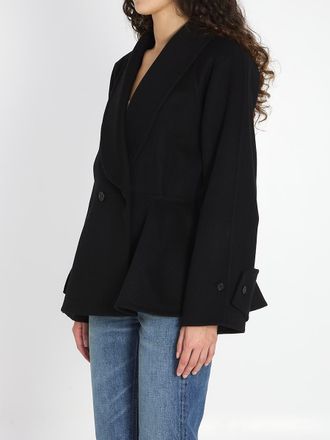 Chlo&eacute; Short Coat With Ruffles