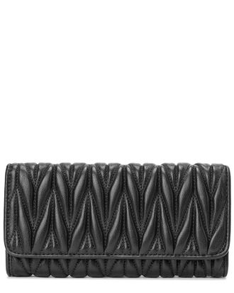 Tiffany & Fred Pleated Leather Wallet