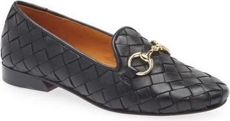 Robert Zur Letti Bit Woven Loafer in Black at Nordstrom, Size 10.5