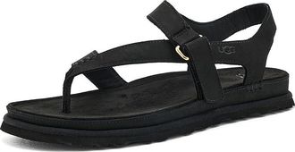 UGG Goldengaze Toe Post Womens Sandals Black : 6.5 B - Medium, Suede