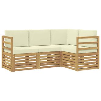vidaXL Juegos De Sof&aacute;s Madera De Acacia S&oacute;lida Vidaxl