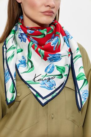Kenzo Silk Scarf, Unisex, Multicolour