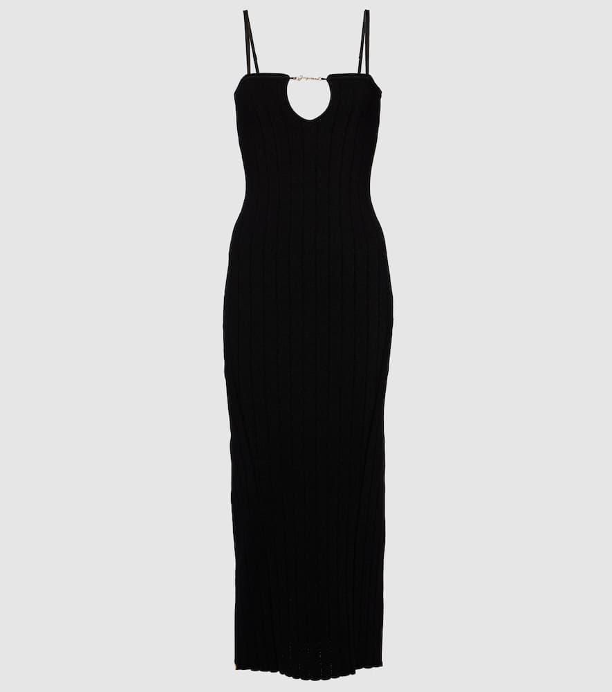 Jacquemus Gowns, female, Black, Size: XS Black Dress with
