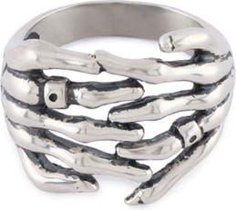 Serge DeNimes Skeleton Hands Ring in Silver at Nordstrom, Size 11.5
