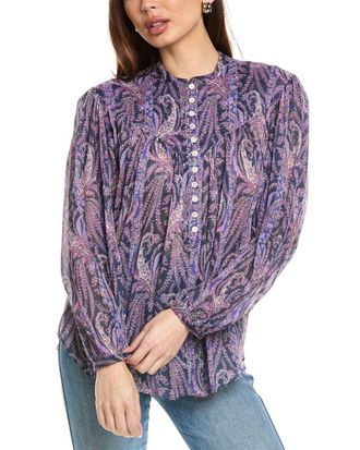 Isabel Marant Isabel Marant Etoile Zarga Silk-Blended Blouse
