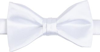 Brooklyn Brigade Mens Solid Satin Pre-Tied Bow Tie in White at Nordstrom