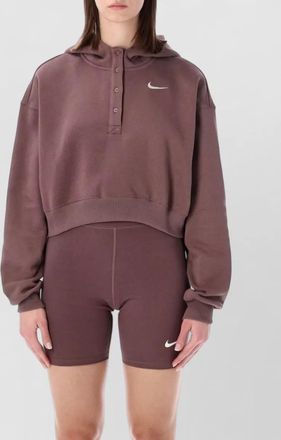 Nike oversized cropped hoodie