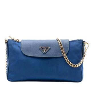 Prada Pre-owned Mini Bags, female, Blue, Size: ONE SIZE Pre-owned Vintage Mini Crossbody Bag