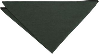 DQT Plain Suede Wedding Casual Handkerchief Pocket Square for Men in Hunter Green
