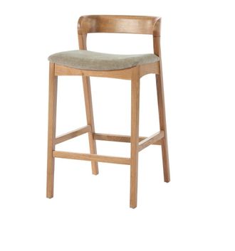 Moloo Taburete de bar de roble macizo y tejido Bliss Arena