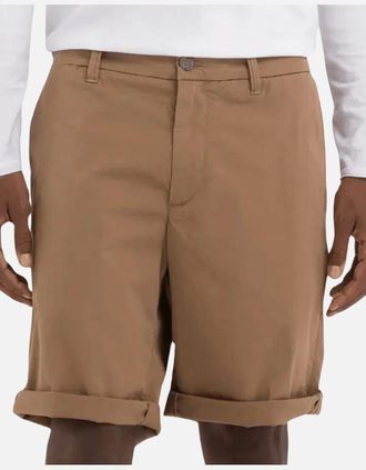 Replay Mens Canvas Brown Cotton Chino Shorts