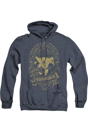 Gildan DC Comics Gotham Crusader Adult Heather Hoodie / Hooded Sweatshirt
