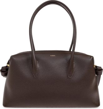 Yuzefi Schoudertas Brioche - Dames - Schoudertassen - Bruin - ONE Size - Leer - Tassen