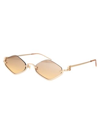 Gucci Womens Sunglasses Gg1604s Gold-Orange Metal Gold-Gold-Orange Gold/gold/orange