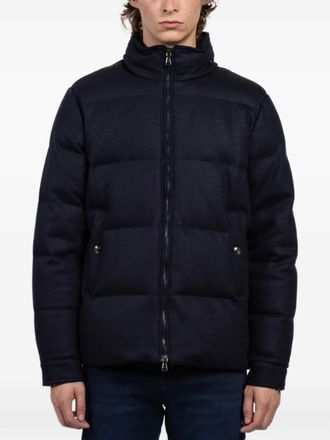 Fradi Kevin hooded quilted jacket - Blauw