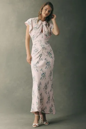 BHLDN Flutter-Sleeve Maxi Dress