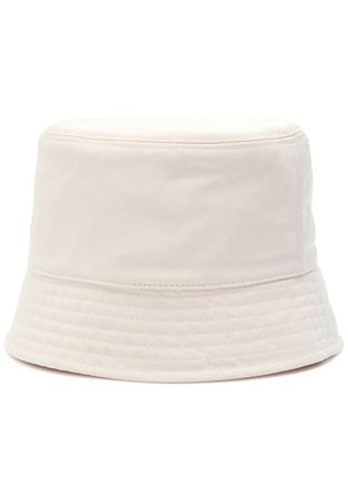 Moncler Logo Twill Bucket hat - Ivory - S (UK 10 / S)