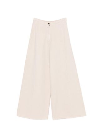 Forte_Forte Baumwollhose mit weitem Bein