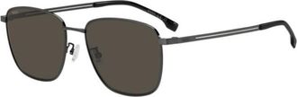 BOSS 1870/F/S Asian Fit V81/IR Mens Sunglasses Gunmetal Size 58