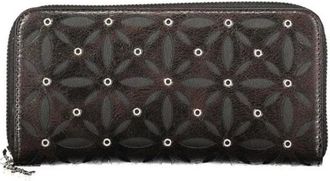 Desigual Cartera con cremallera y estampado floral en relieve - Accessories - Mujer - Negro - ONE SIZE