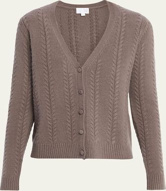 TSE Cashmere Cable-Knit Cardigan