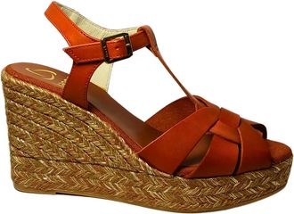 Kanna Wedges, female, Red, Size: 8 US 20kv20068a Wedge Sandal