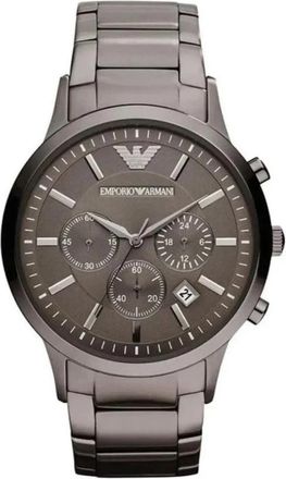 Emporio Armani Chronograaf Horloge - Heren - Horloges - Grijs - ONE Size - Accessoires