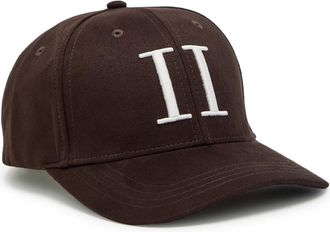 Les Deux Encore Logo-embroidered Faux Suede cap - Dark Brown - One Size