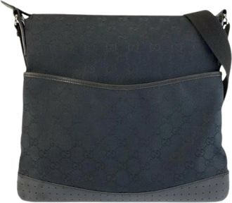 Gucci Pre-owned GG Canvas Schoudertas - unisex - Vintage Schoudertas - Zwart - ONE Size - Vintage