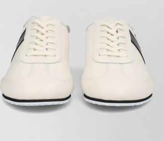Marine Serre leather low-top sneakers