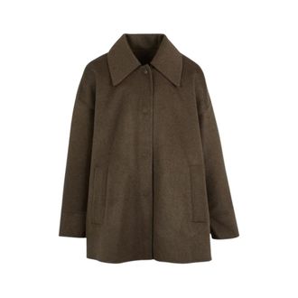 Margaux Lonnberg Margaux Lonnberg, Jassen, Dames, Bruin, XS, Wol, Coco Jas