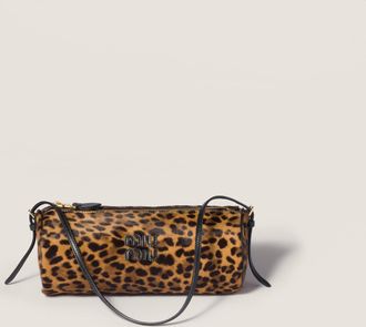 Miu Miu Printed leather pouch