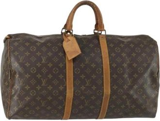 Louis Vuitton Pre-owned Weekend Bags, female, Brown, Size: ONE SIZE Pre-owned Weekend Bag
