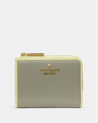 Kate Spade New York Womens Small L-Zip Wallet - Green - One Size