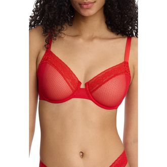 Skarlett Blue Lace Balconette Underwire Bra in Holly at Nordstrom, Size 30Ddd