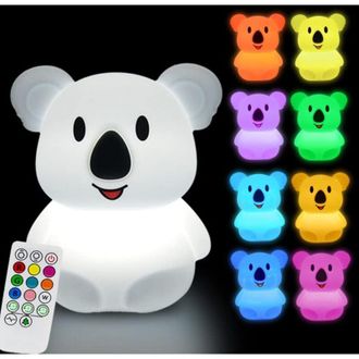 OEM L&aacute;mpara De Noche Con Forma De Koala Para Ni&ntilde;os, L&aacute;mpara De Mesita De Noche Para Beb&eacute;s, Luz Nocturna Con Forma De Animal Para Ni&ntilde;as Y Ni&ntilde;os, Decorativa