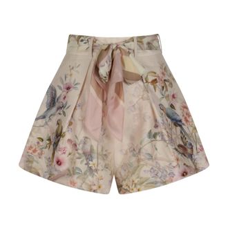 Zimmermann Rebellion Tuck Short - female - Zimmermann - Short Shorts - Multicolor - M - Shorts
