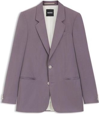 BOSS Relaxed-fit jacket in twill