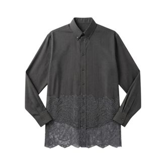Fendi Camicia - Dames - Blouses & Shirts - Grijs - Maat: M Wol