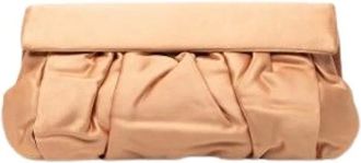 Miu Miu Pre-owned Clutches, female, Brown, Size: ONE SIZE Pre-owned Satin Clutch