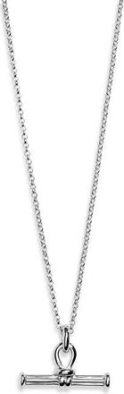 Missoma Ridge T-Bar Pendant Necklace in Silver at Nordstrom