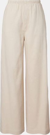 Max Mara Destino linen-blend wide-leg silhouette