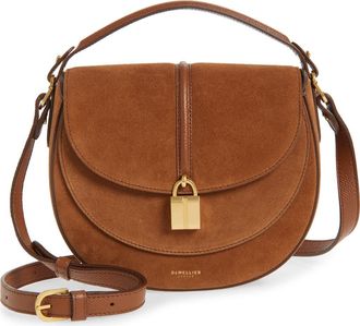 DeMellier Siena Leather Saddle Crossbody Bag in Deep Tan at Nordstrom