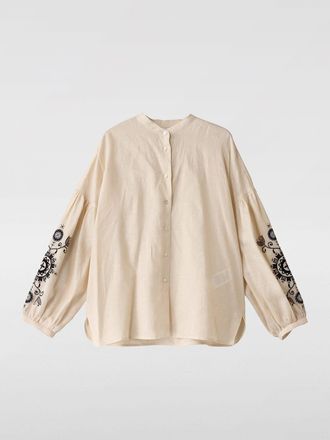 Max Mara Geborduurd Linnen Blouse