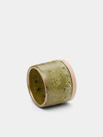 Mervyn Gers Ceramics Hand-Glazed Ceramic Napkin Rings (Set of 6)