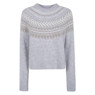 Barbour Annette Fair Isle trui met ronde hals - Dames - Truien - Veelkleurig - Maat: L Wol